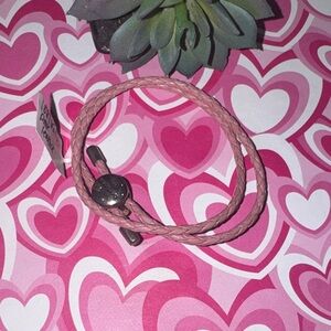 Pink Persona Leather Bracelet